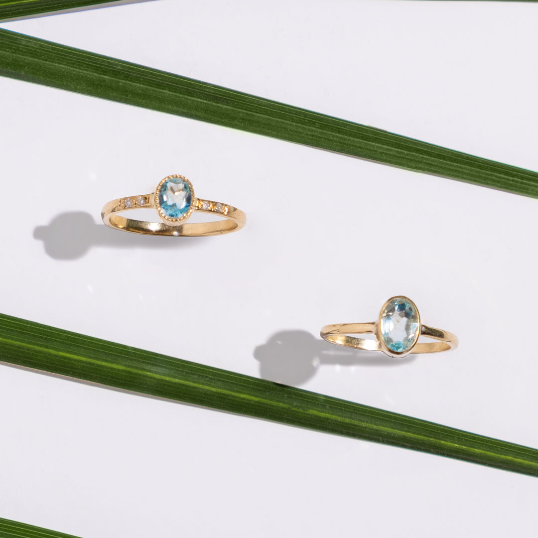 Anillo Aguamarina Petite