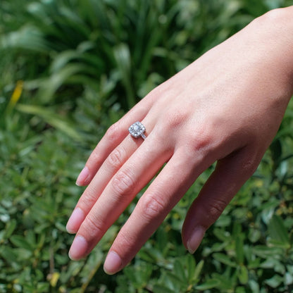 Anillo Halo Máximo Diamante