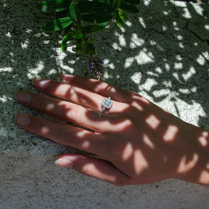 Anillo Halo Máximo Diamante