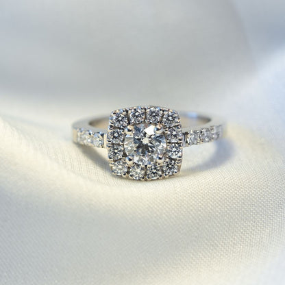 Anillo Halo Máximo Diamante