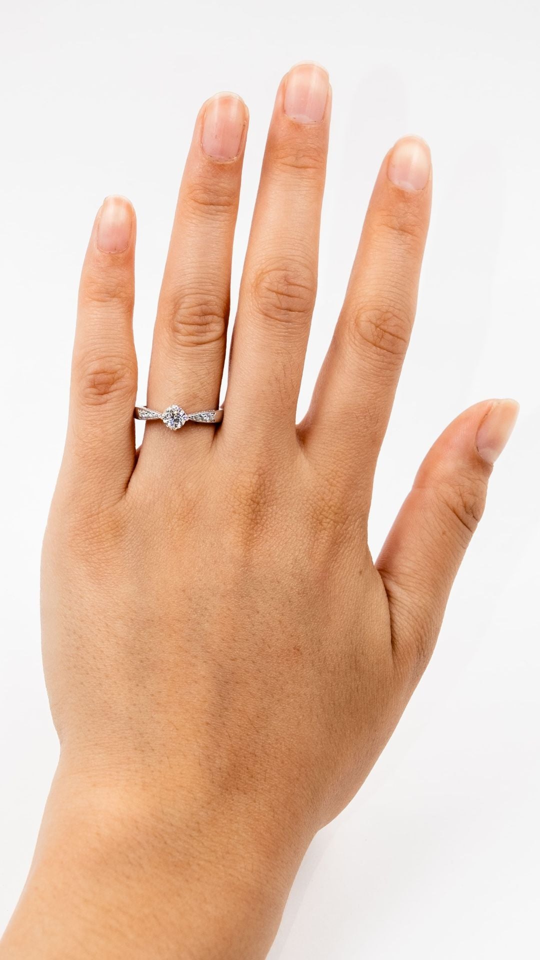 Solitario Diamante y Brillo Degrade Lab