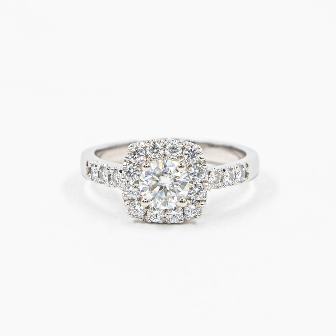 Anillo Halo Máximo Diamante