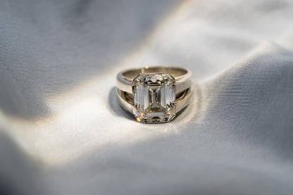 Anillo Diamante Esmeralda y Puentes