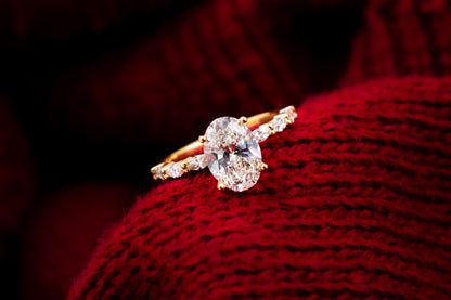 Anillo Oro Oval y Marqusie