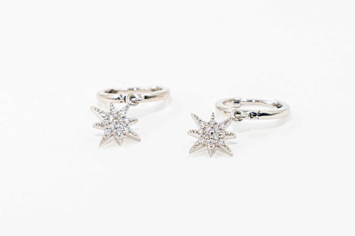 Aros Estrellas de Diamantes