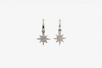 Aros Estrellas de Diamantes