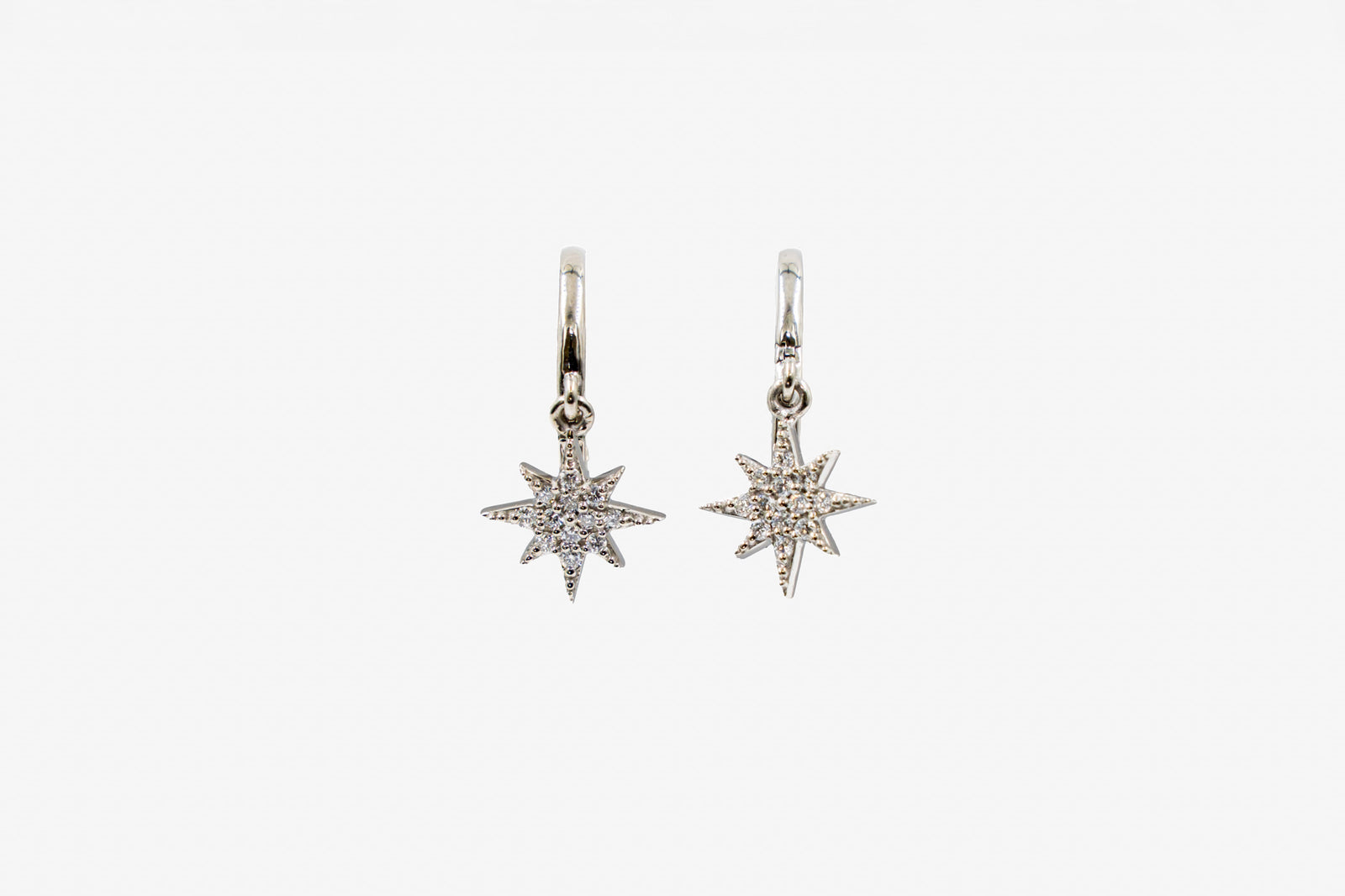 Aros Estrellas de Diamantes