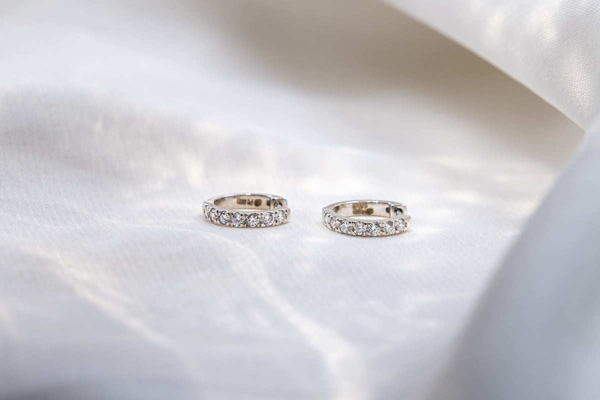 Aros Diamantes en Pave