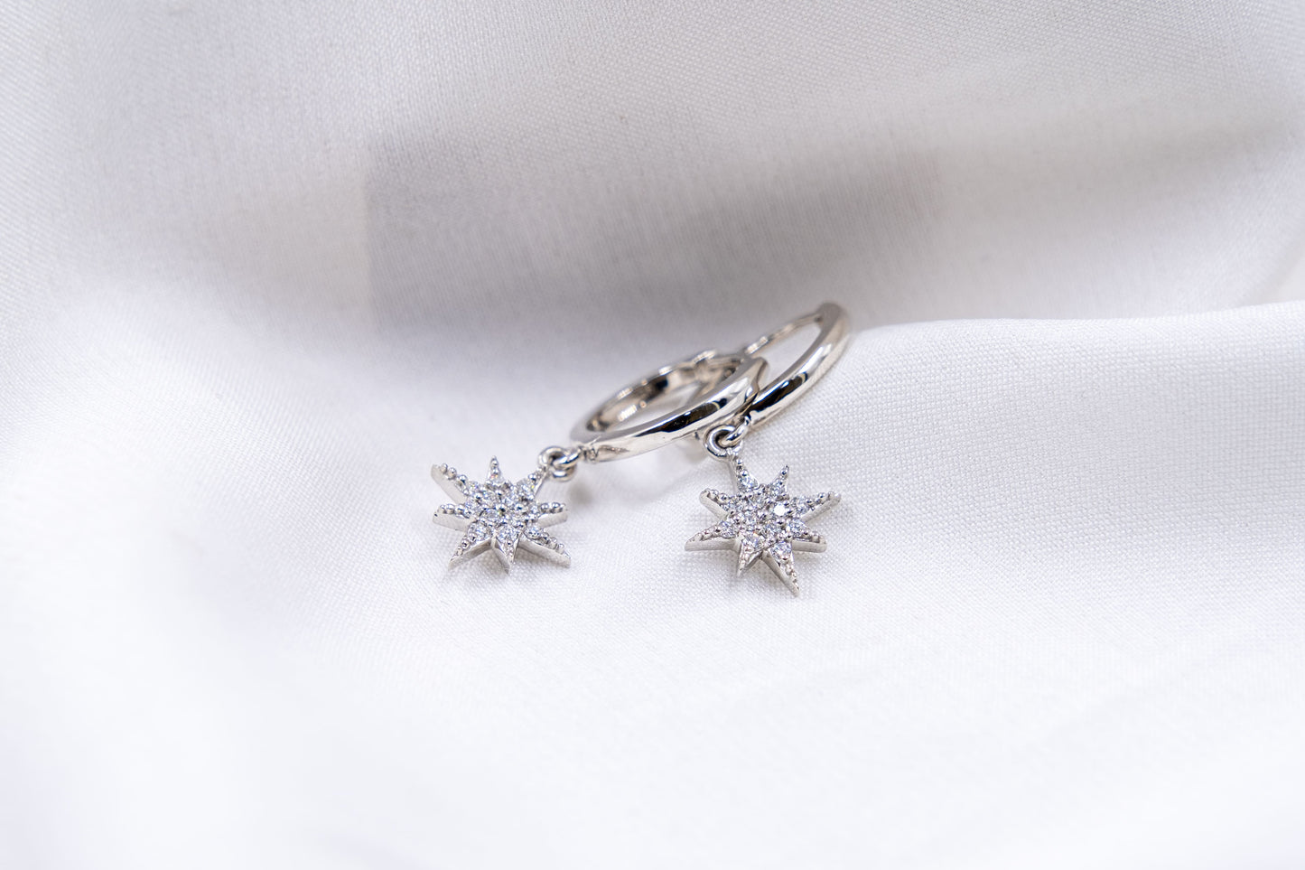 Aros Estrellas de Diamantes