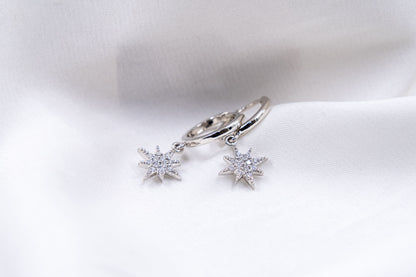 Aros Estrellas de Diamantes