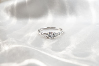 Anillo Tricillo Pear Cut