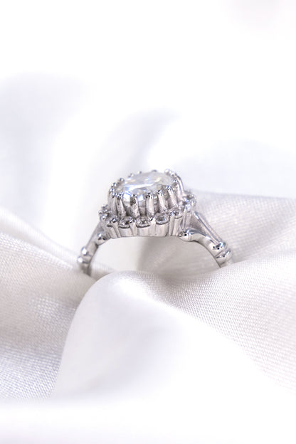 Anillo Roseta Diamante Vintage