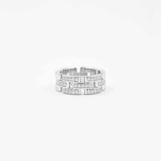 Anillo Eslabones Supremos Moissanita