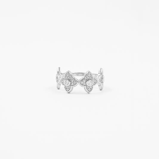 Anillo Flores Marroqui Moissanita
