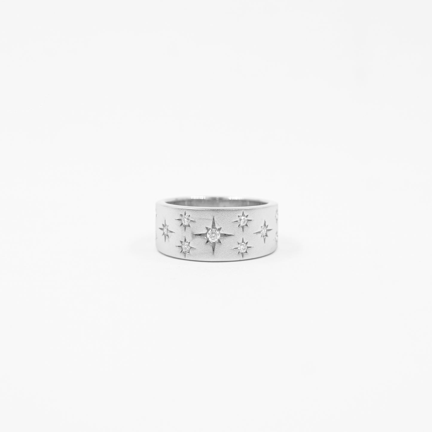Anillo Brillo de Estrellas Moissanita