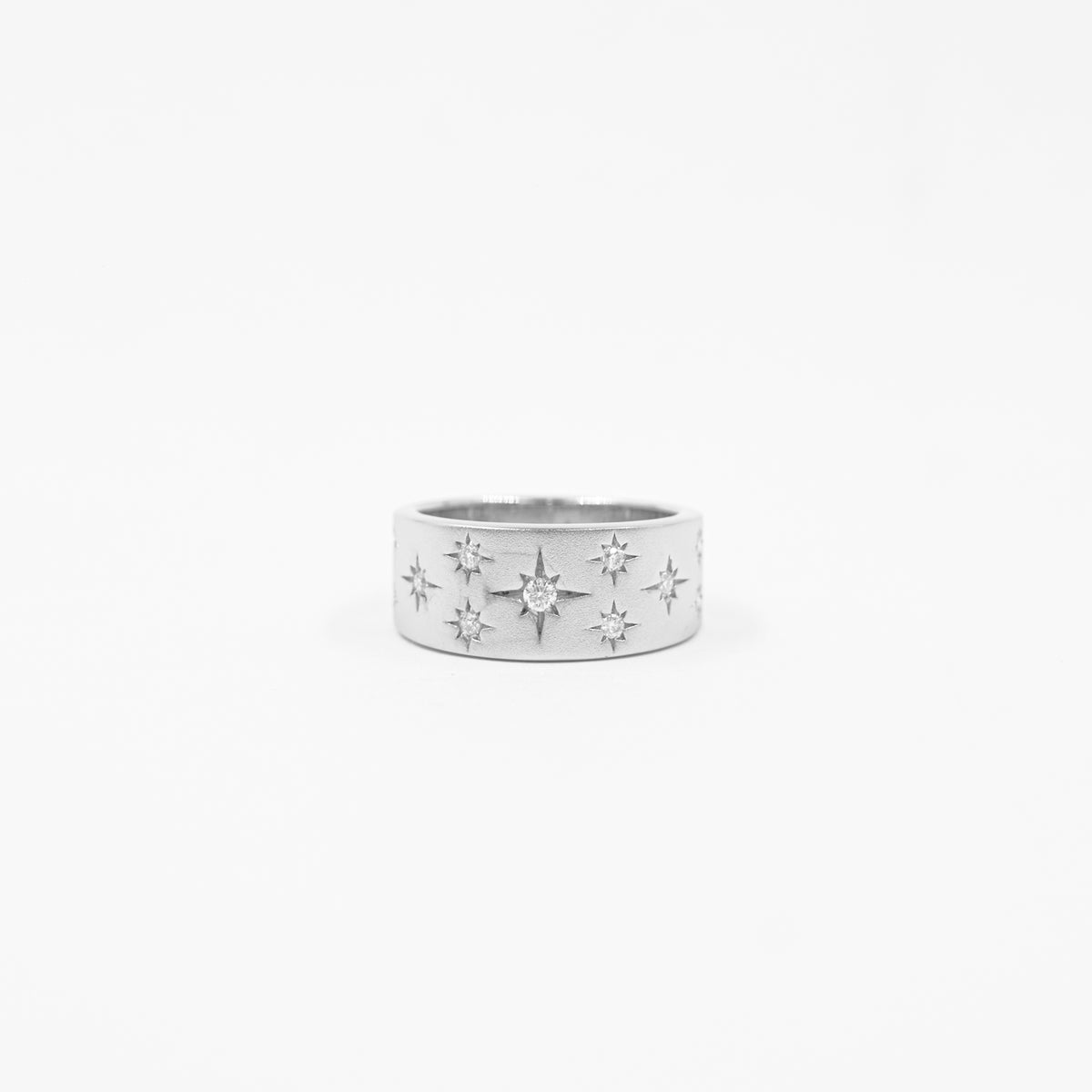 Anillo Brillo de Estrellas Moissanita