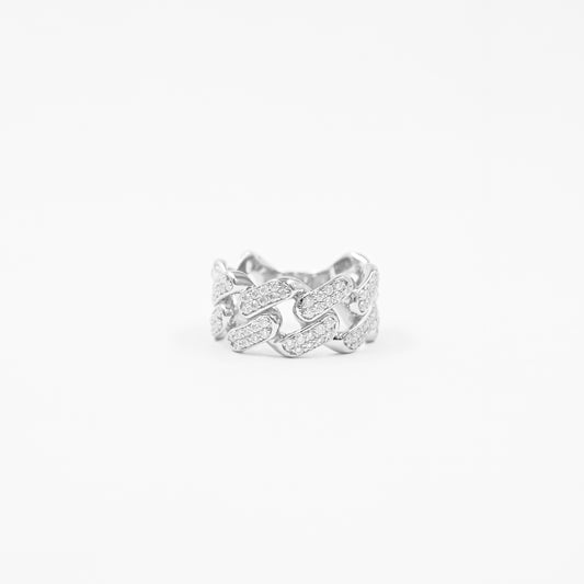 Anillo Rockstar Chain Moissanitas