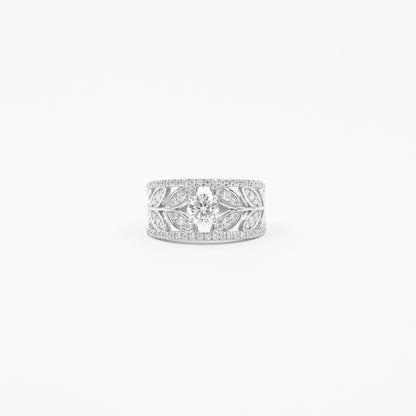 Anillo Banda de Pétalos Eternas