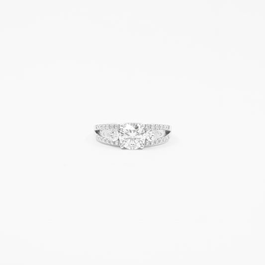 Anillo Tricillo Fancy Moissanitas