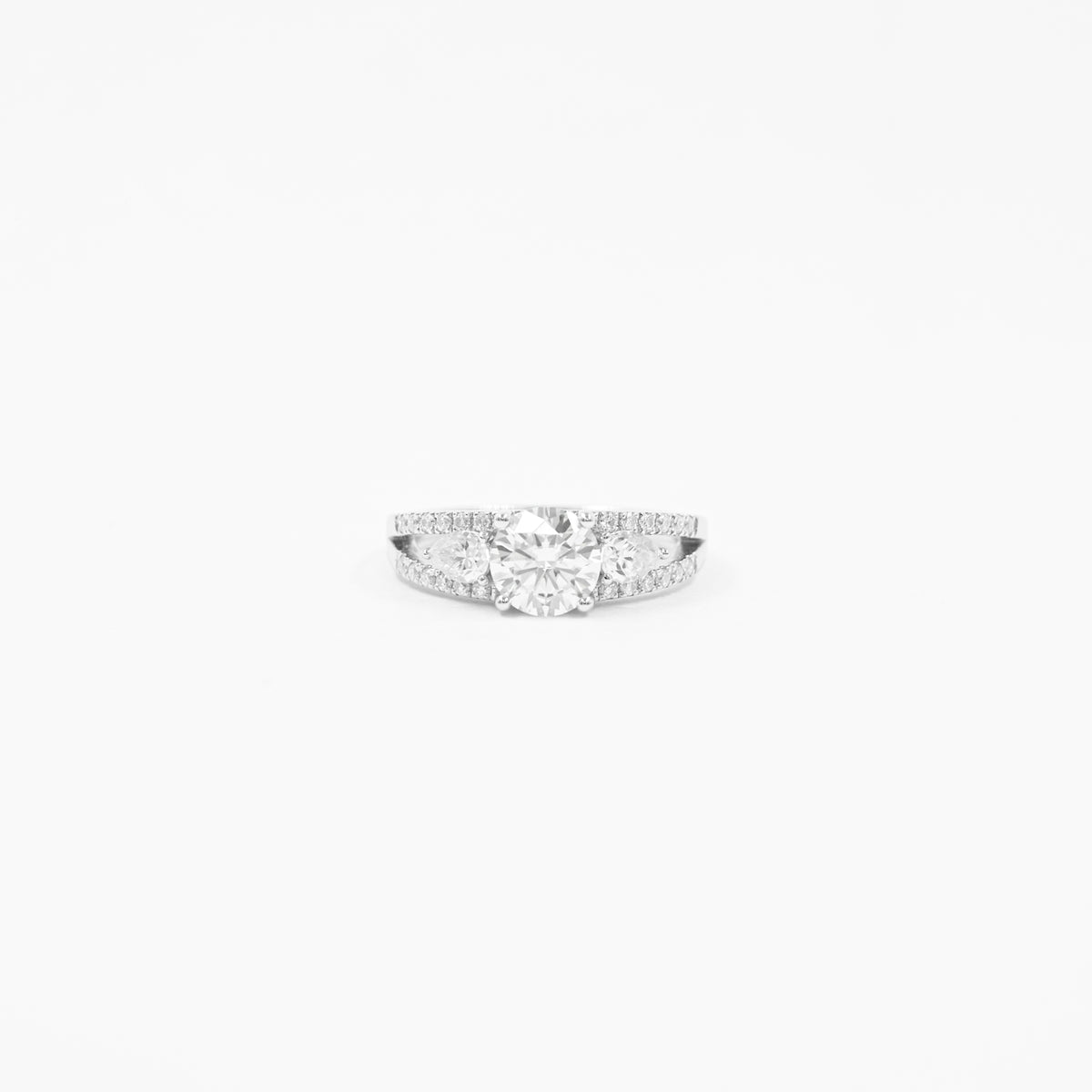 Anillo Tricillo Fancy Moissanitas