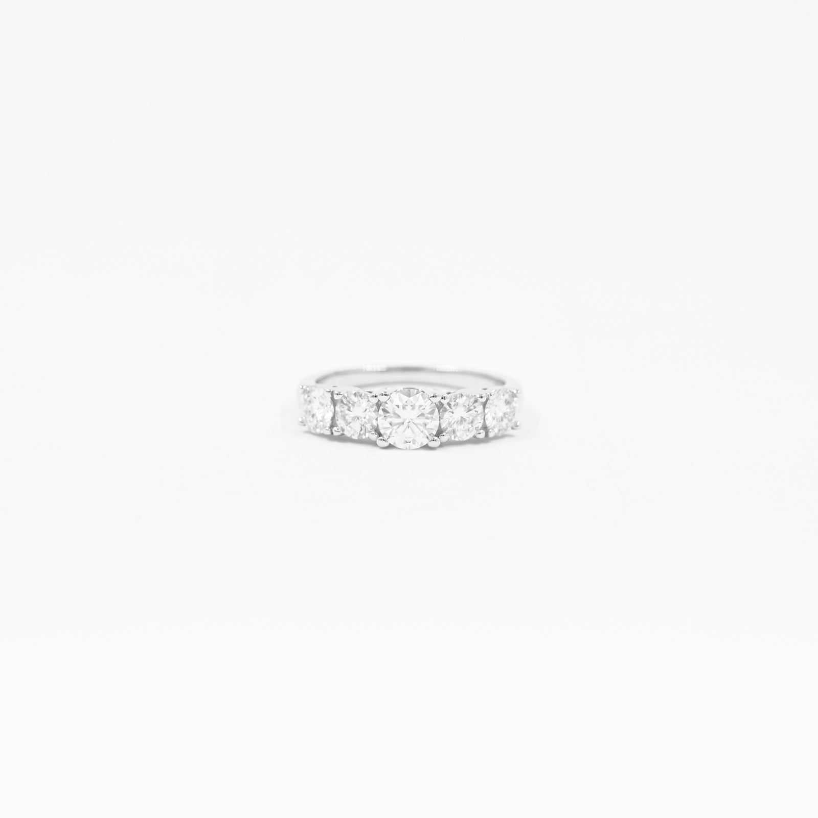 Anillo Quintillo Máximo Moissanitas