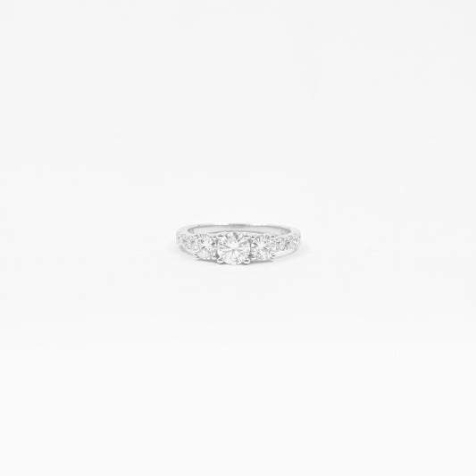 Anillo Tricillo Clásico Máximo Moissanitas