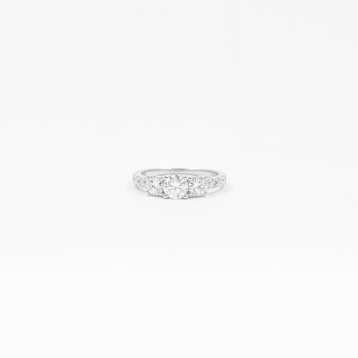 Anillo Tricillo Clásico Máximo Moissanitas