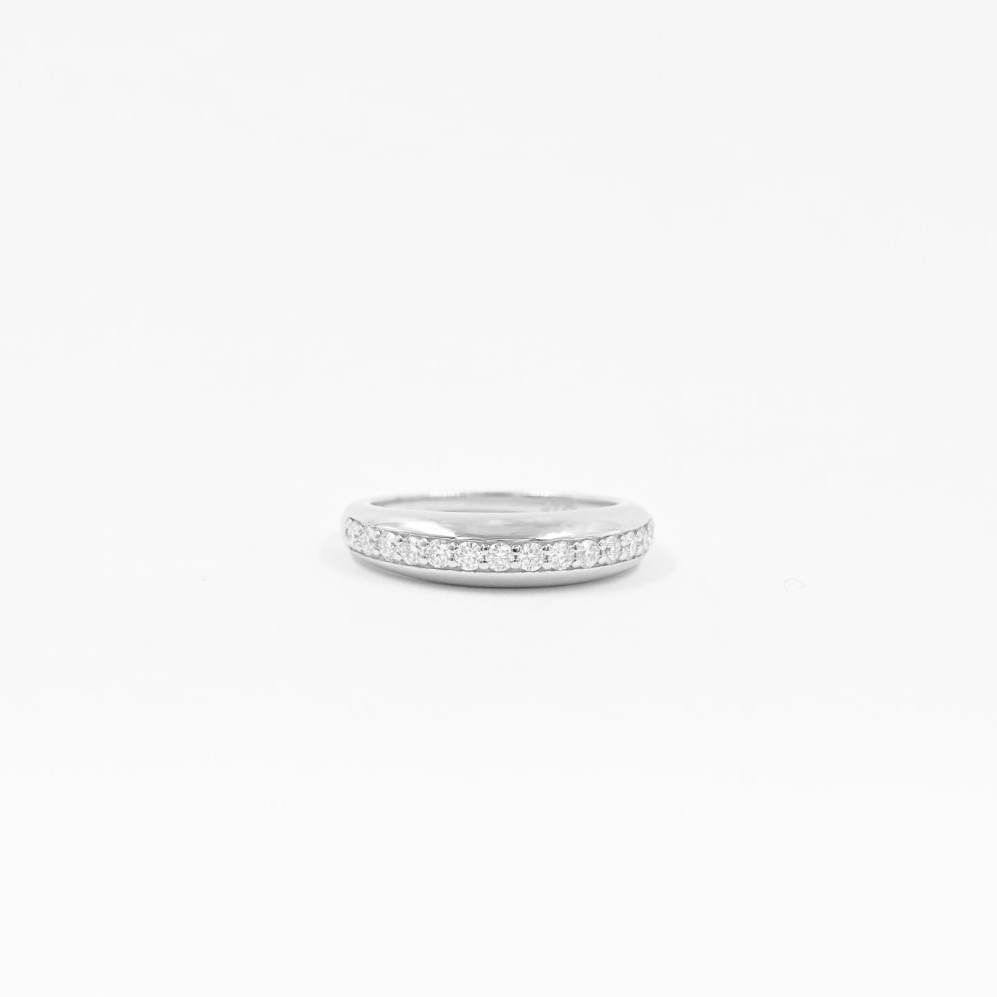Anillo Glamour Bombé Moissanitas