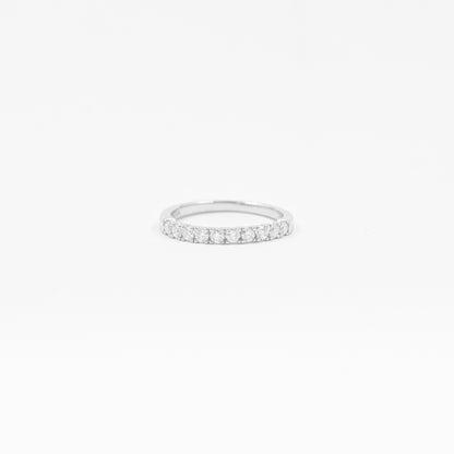 Anillo Medio Cintillo Petite Moissanitas
