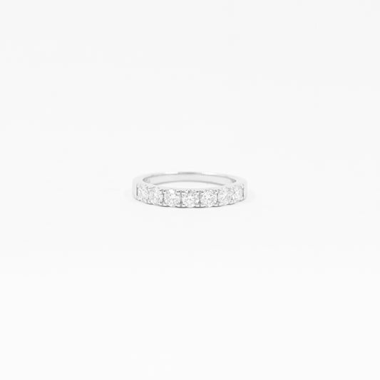 Anillo Medio Cintillo Clásico Moissanitas