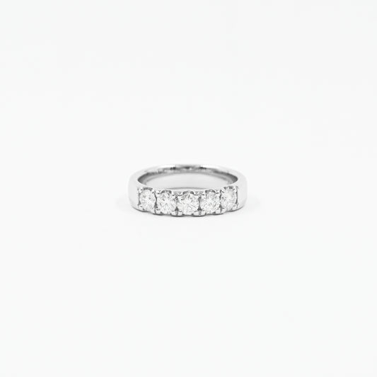 Anillo Cintillo Máximo Moissanitas
