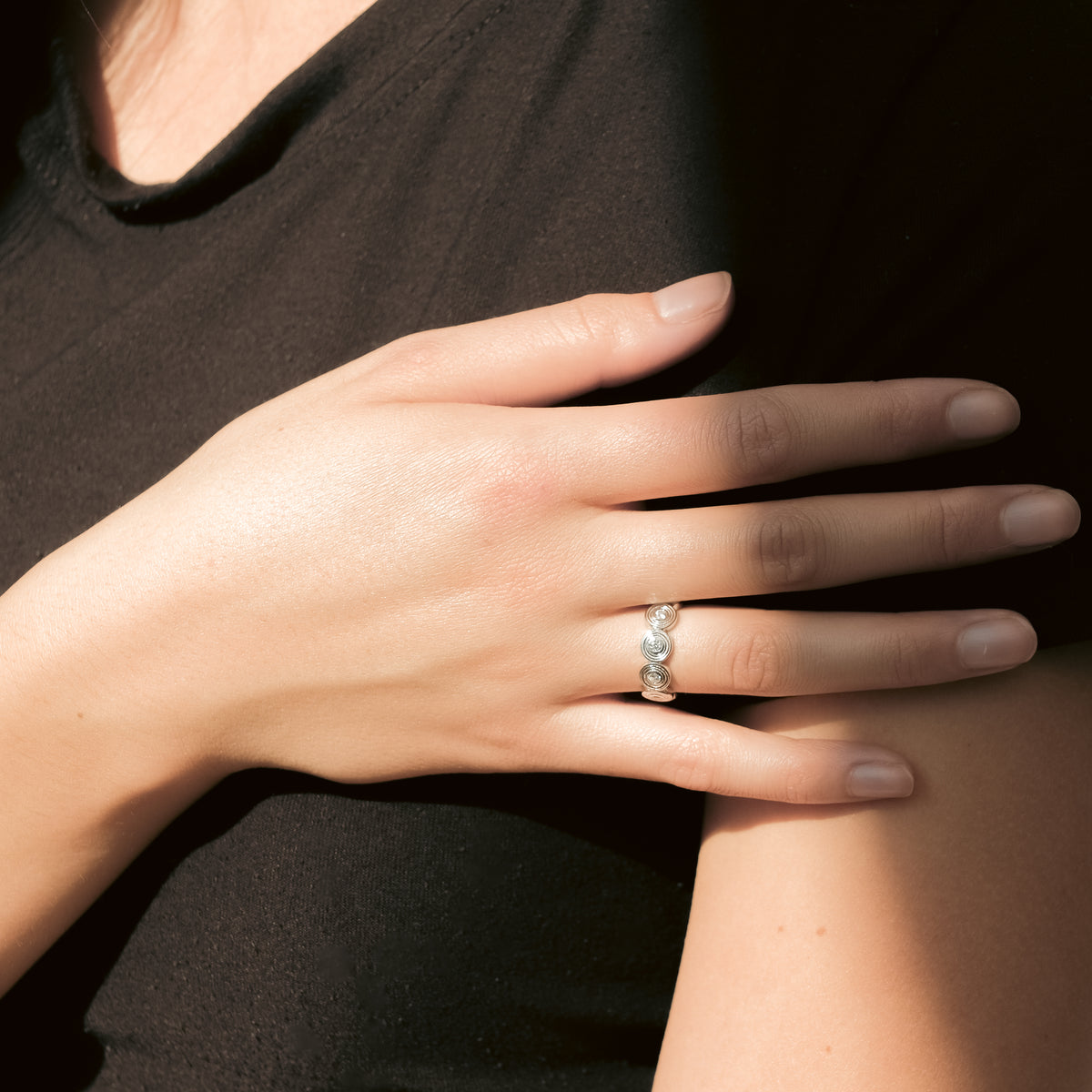 Anillo Disco Vibes Moissanitas