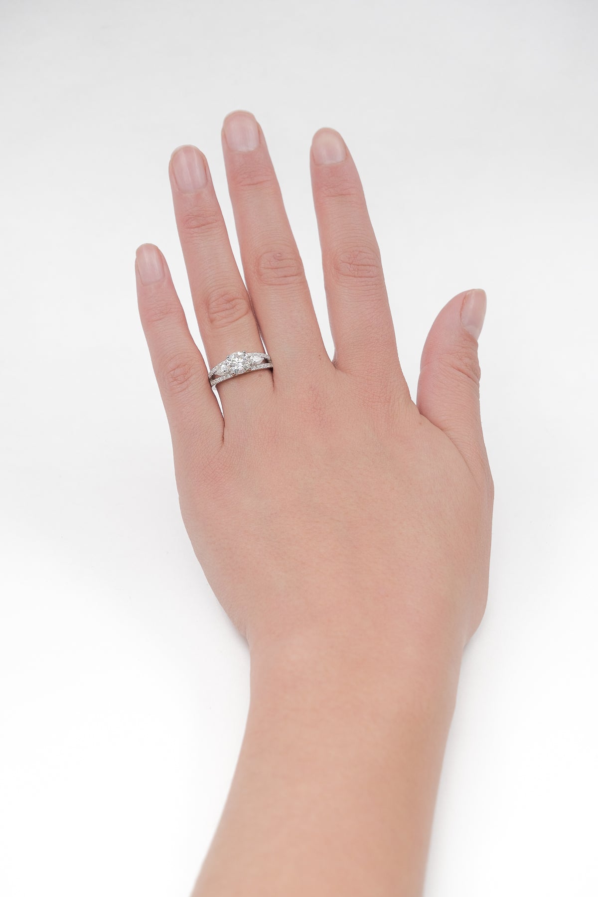 Anillo Tricillo Fancy Moissanitas