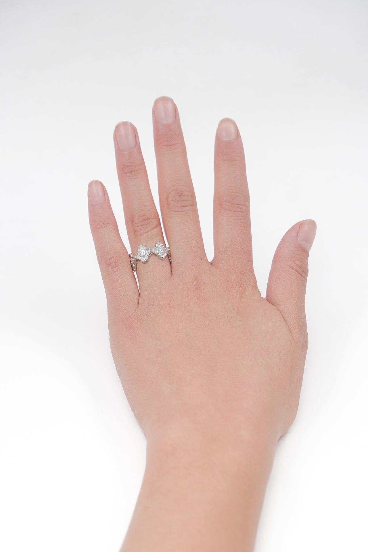 Anillo Flores Marroqui Moissanita