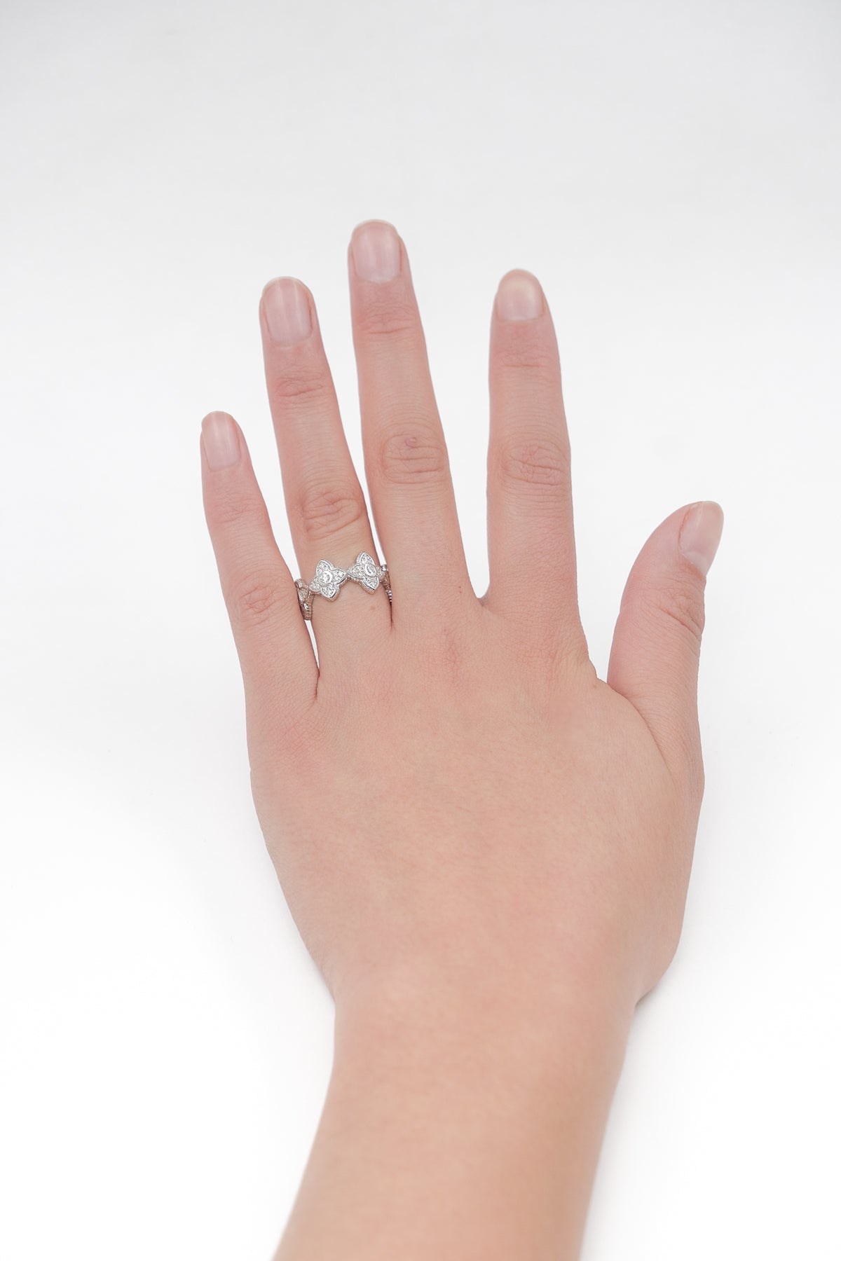 Anillo Flores Marroqui Moissanita