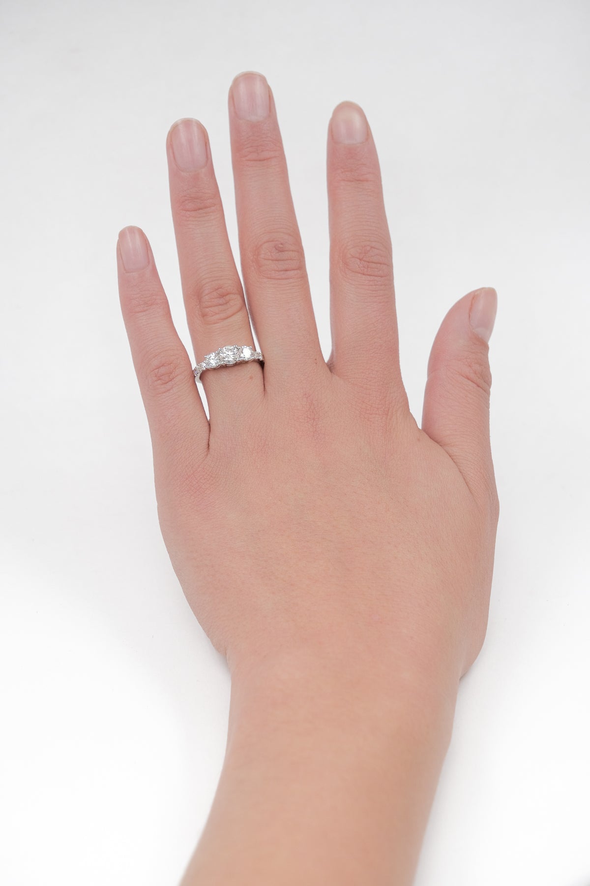 Anillo Tricillo Clásico Máximo Moissanitas