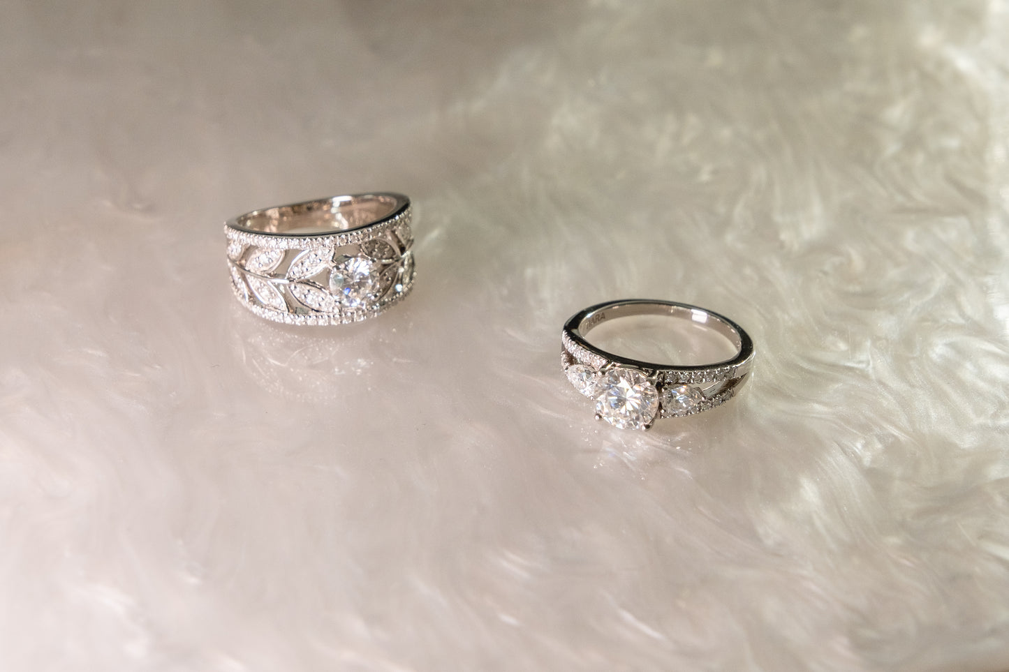 Anillo 3 Bandas y Petalos