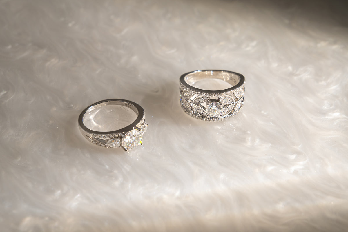 Anillo 3 Bandas y Petalos