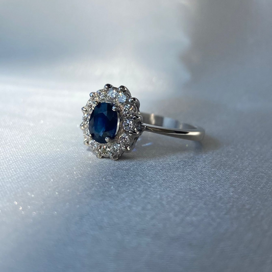 Anillo Zafiro Lady Di