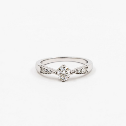 Solitario Diamante y Brillo Degrade Lab