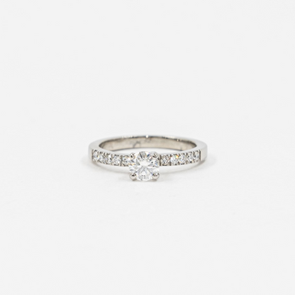 Solitario Diamante y Brillo Pave Lab