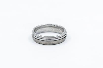 Argolla Tungsteno Linea Infinito