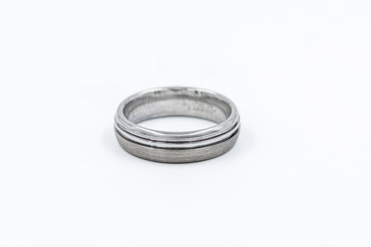 Argolla Tungsteno Linea Infinito