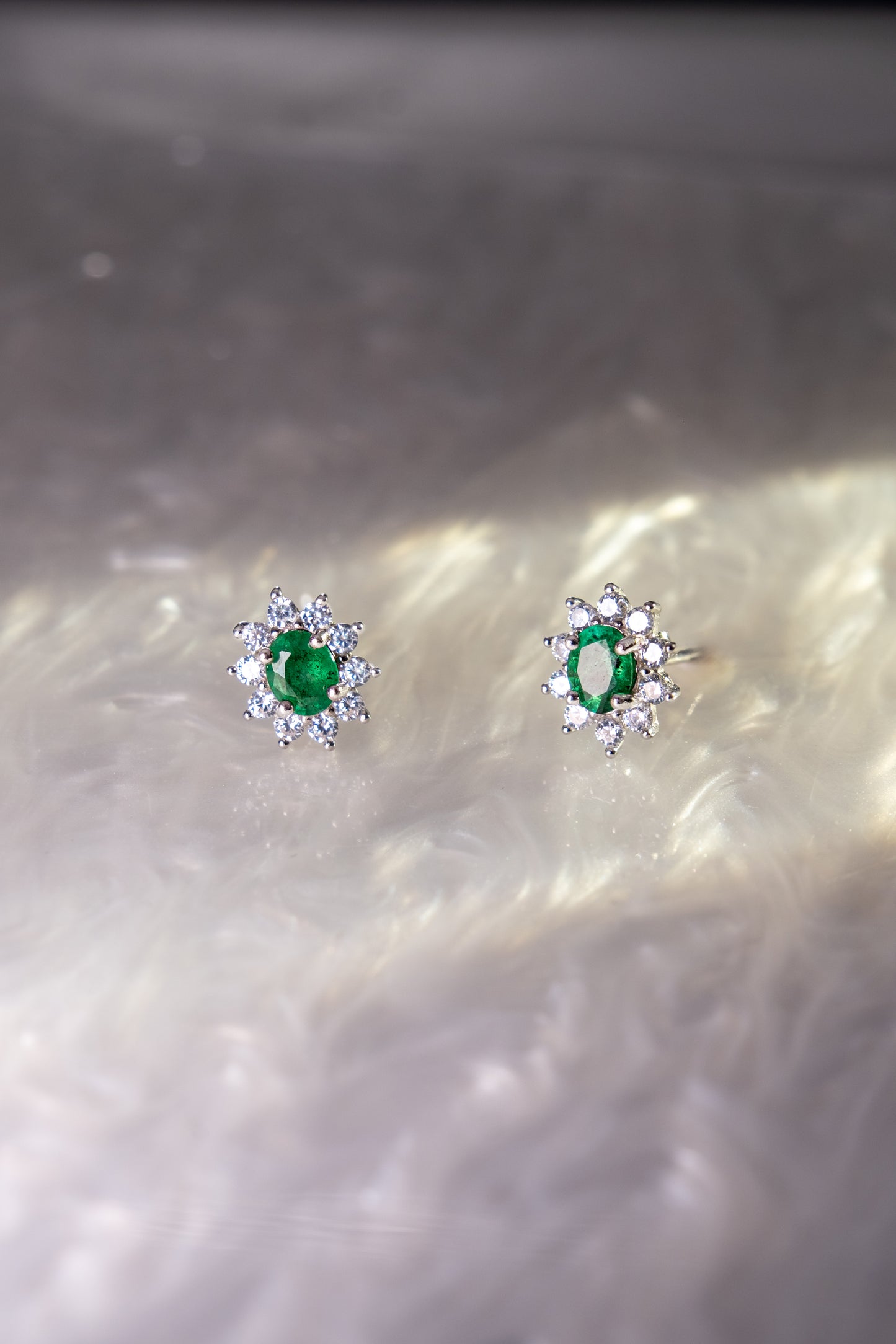 Aros Roseta Esmeralda
