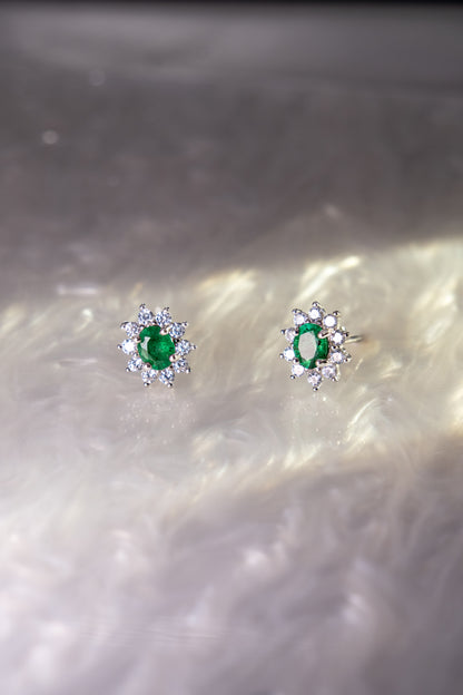 Aros Roseta Esmeralda