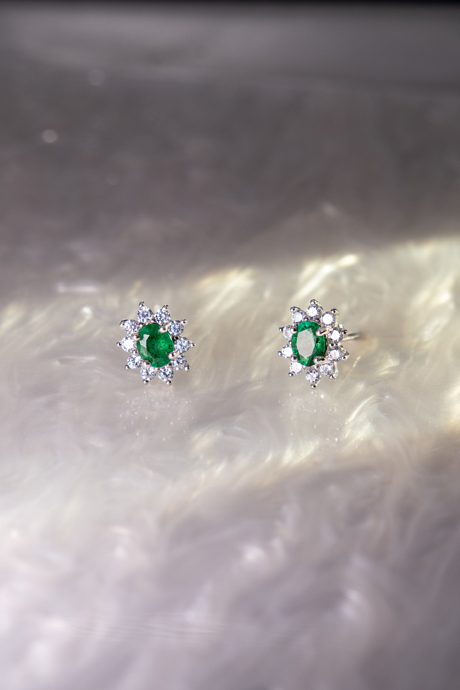 Aros Roseta Esmeralda