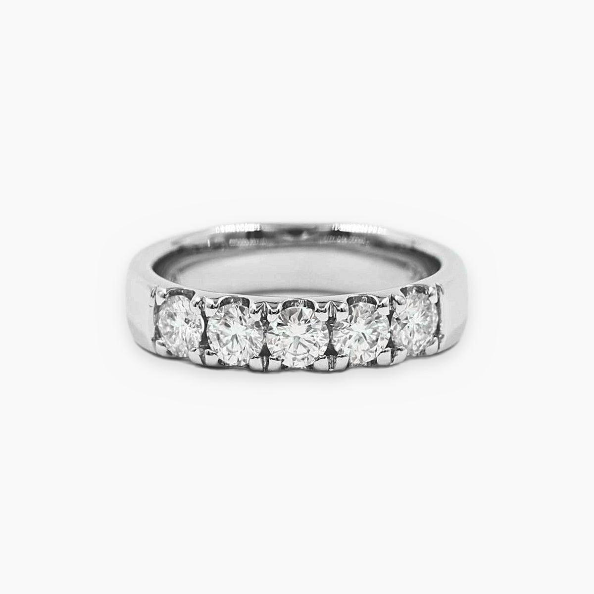 Anillo Cintillo Máximo Moissanitas