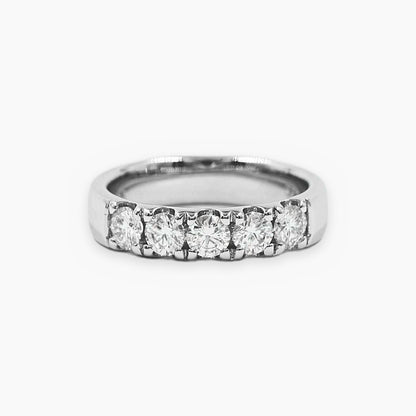 Anillo Cintillo Máximo Moissanitas
