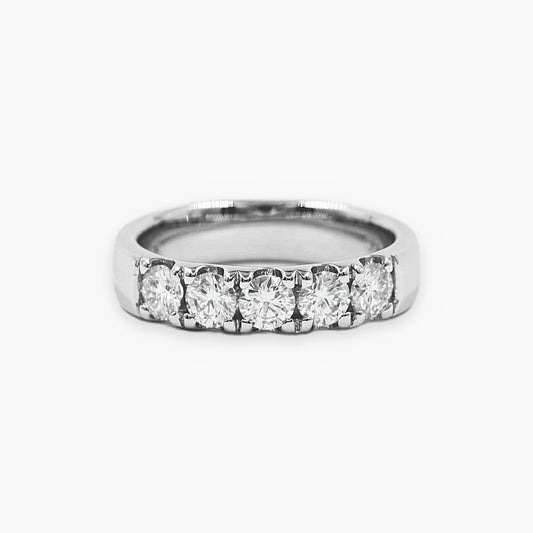 Anillo Cintillo Máximo Moissanitas