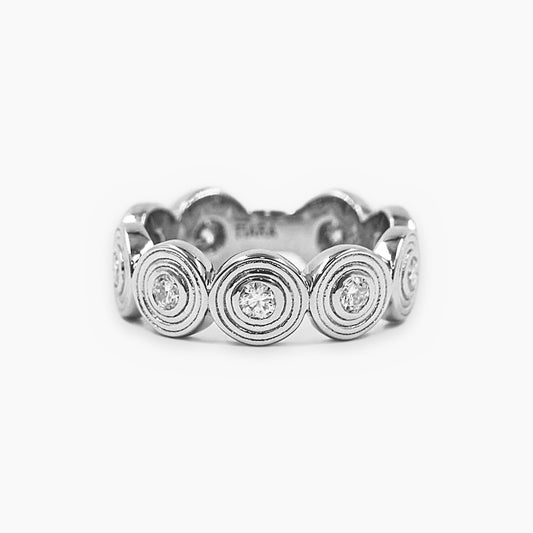 Anillo Disco Vibes Moissanitas